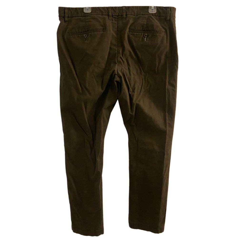 Goodfellow & Co. brown Hennepin Chino taper ankle midrise pants sz 38 x 27 - Picture 3 of 8